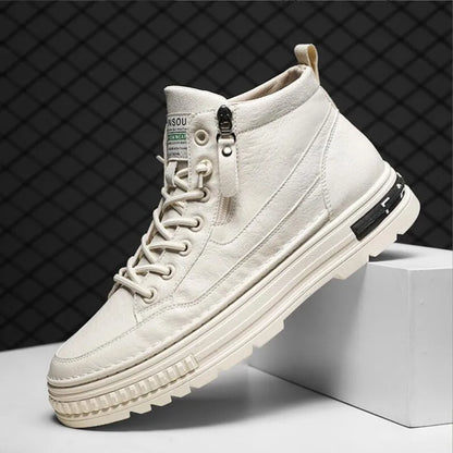 Men's High Top Casual Boots Korean Style Ankle Boots