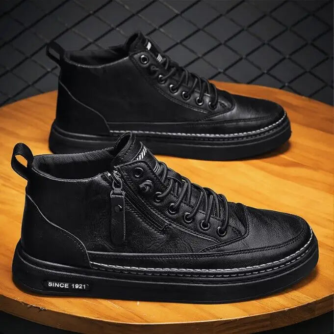 Men's High Top Casual Boots Korean Style Ankle Boots