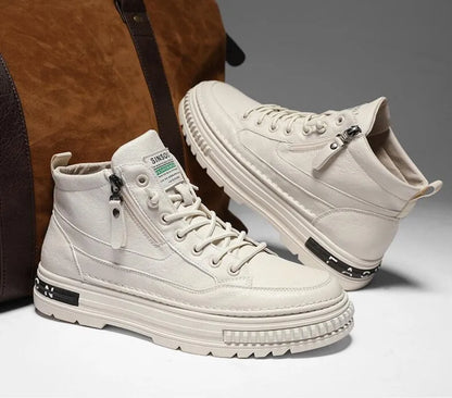 Men's High Top Casual Boots Korean Style Ankle Boots