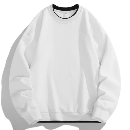 Men's Loose Hoodie Harajuku Style Solid Color Pullover