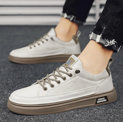 Men's Platform Leather Loafers Casual Sneakers Outdoor Driving
