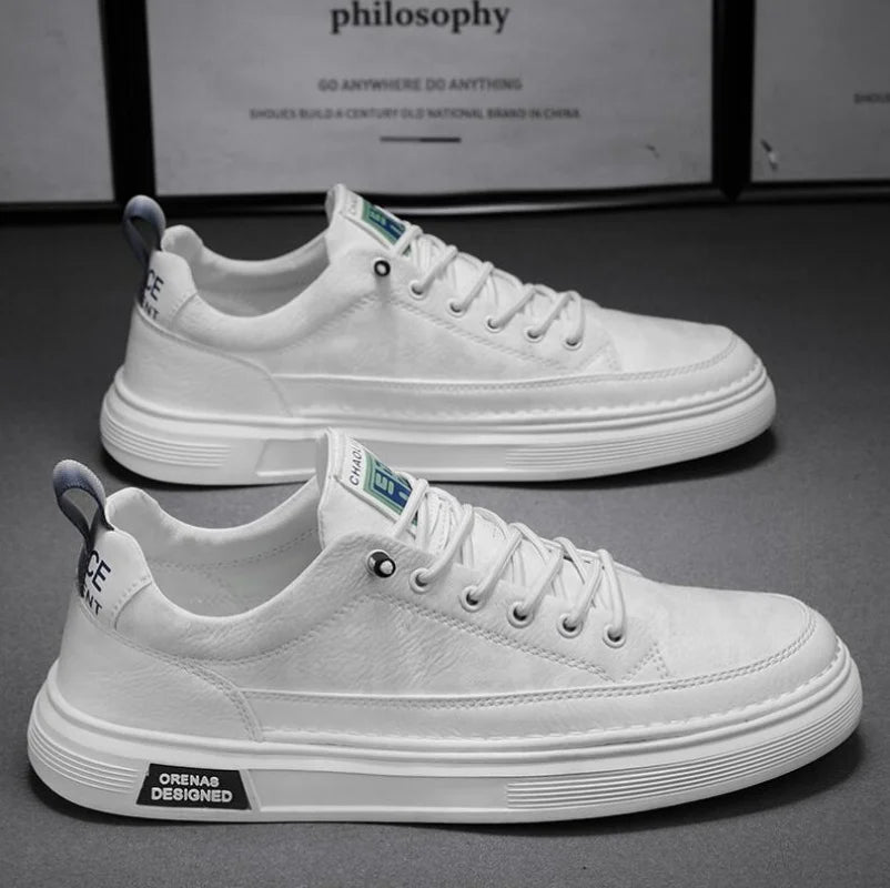 Men's Platform Leather Loafers Casual Sneakers Outdoor Driving