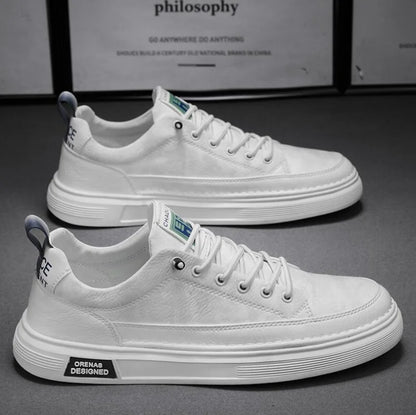 Men's Platform Leather Loafers Casual Sneakers Outdoor Driving