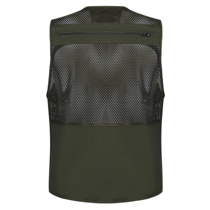 Men's Tactical Vest Webbed Gear Waistcoat Many Pockets Summer