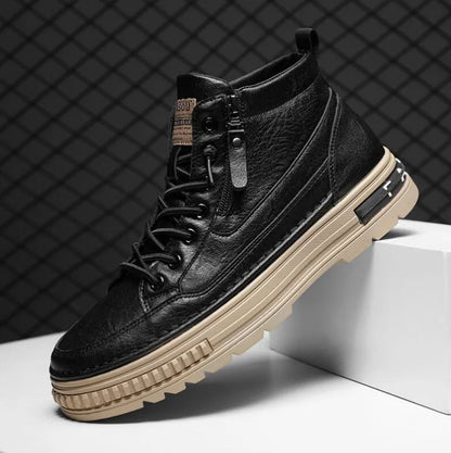Men's High Top Casual Boots Korean Style Ankle Boots