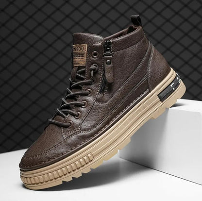 Men's High Top Casual Boots Korean Style Ankle Boots