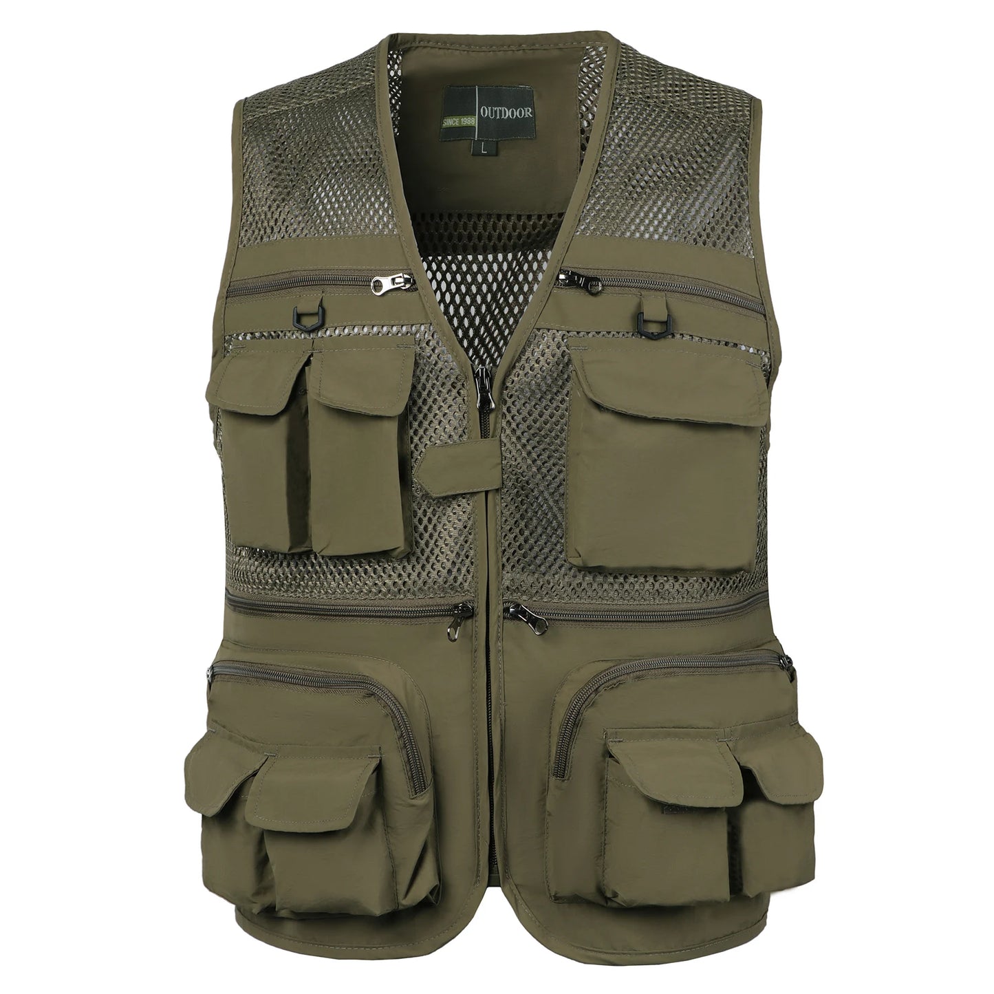 Men's Tactical Vest Webbed Gear Waistcoat Many Pockets Summer